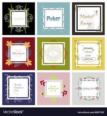 Set of typographic backgrounds motivational vector image