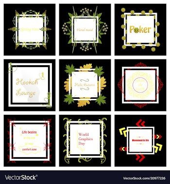 Set of typographic backgrounds motivational vector image