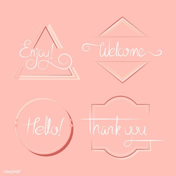 Set of typography badges vector | Free stock vector - 494741