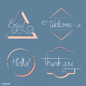Set of typography badges vector | Free stock vector - 494759