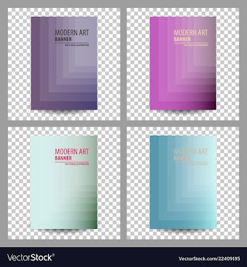Set of unique artistic summer card with bright vector image