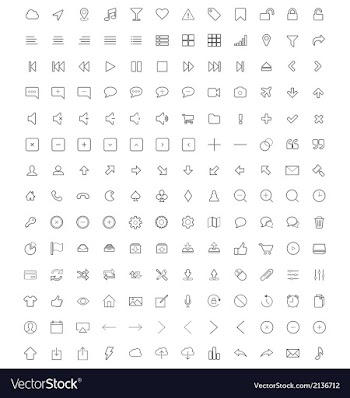  					Set of universal icons 3 vector image														