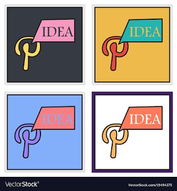 Set of unusual look icon of pinterest on vector image