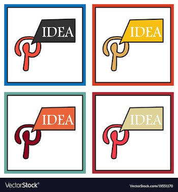 Set of unusual look icon of pinterest on vector image