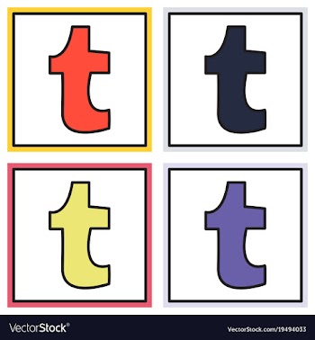 Set of unusual look tumblr social media icons vector image