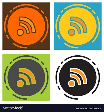 Set of unusual look wifi signal vector image