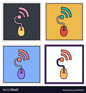 Set of unusual look wifi signal vector image