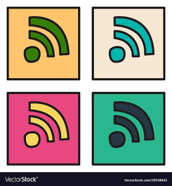 Set of unusual look wifi signal vector image