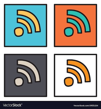 Set of unusual look wifi signal vector image