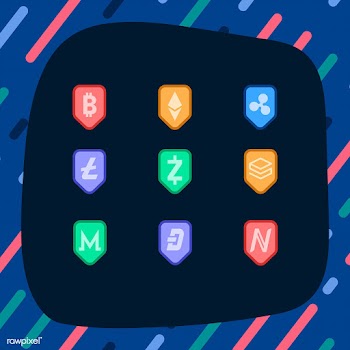 Set of various cryptocurrencies electronic ca.. | Free stock vector - 474805