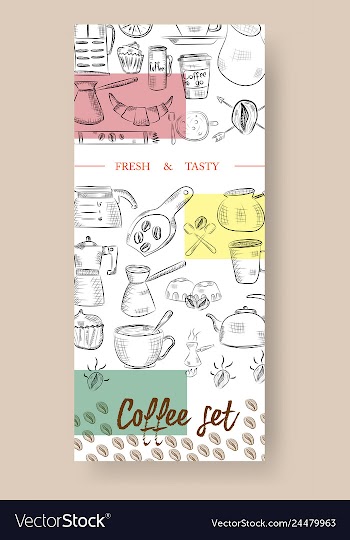 Set of vertical banners with graphic design vector image
