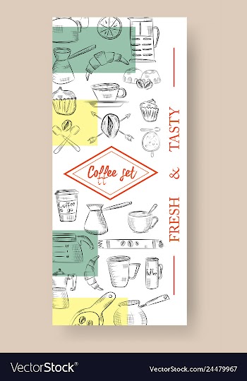 Set of vertical banners with graphic design vector image