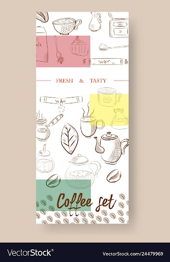 Set of vertical banners with graphic design vector image