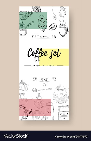 Set of vertical banners with graphic design vector image