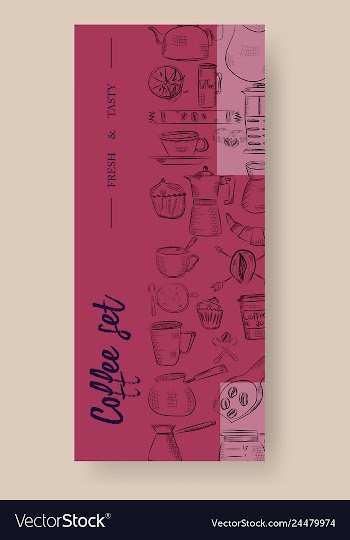 Set of vertical banners with graphic design vector image
