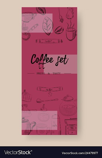Set of vertical banners with graphic design vector image