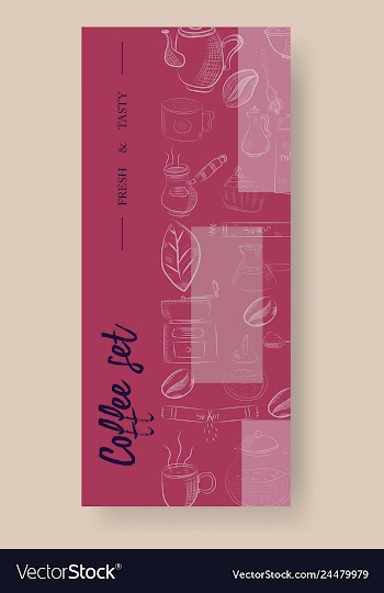 Set of vertical banners with graphic design vector image