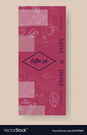 Set of vertical banners with graphic design vector image