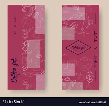 Set of vertical banners with graphic design vector image