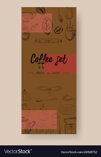 Set of vertical banners with graphic design vector image
