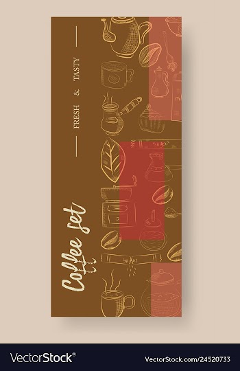 Set of vertical banners with graphic design vector image