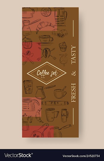 Set of vertical banners with graphic design vector image