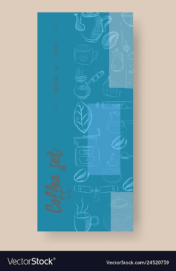 Set of vertical banners with graphic design vector image