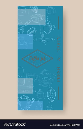 Set of vertical banners with graphic design vector image