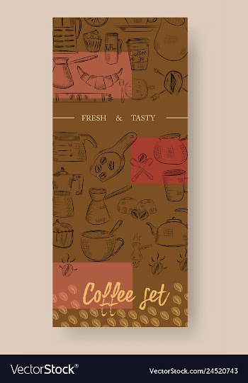 Set of vertical banners with graphic design vector image