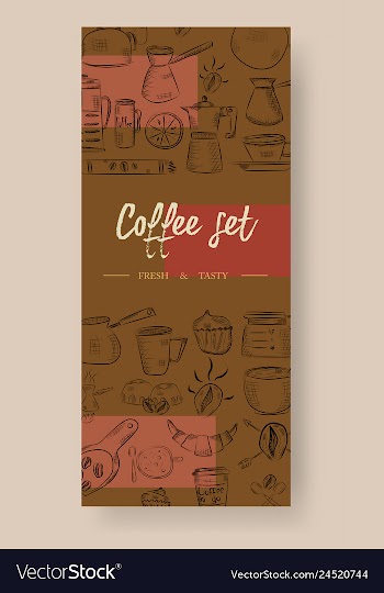 Set of vertical banners with graphic design vector image