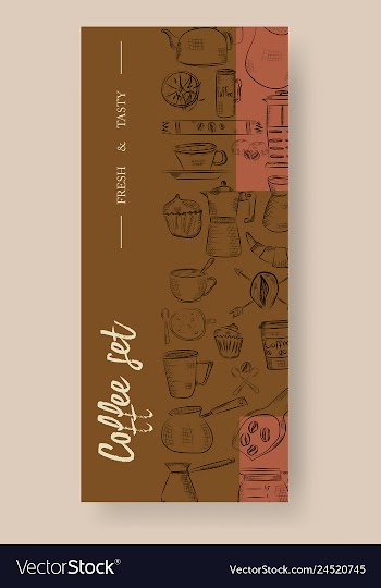 Set of vertical banners with graphic design vector image