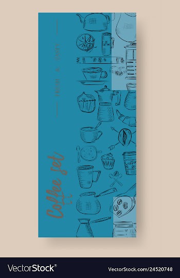 Set of vertical banners with graphic design vector image