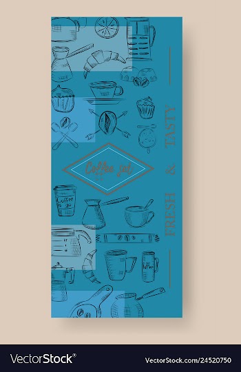 Set of vertical banners with graphic design vector image