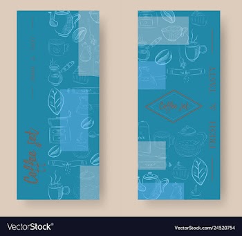 Set of vertical banners with graphic design vector image