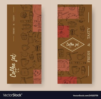 Set of vertical banners with graphic design vector image