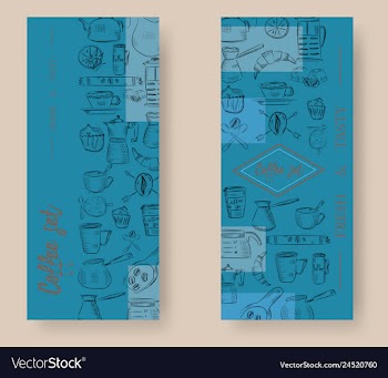 Set of vertical banners with graphic design vector image