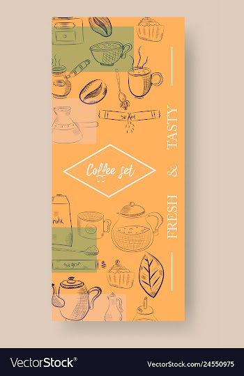 Set of vertical banners with graphic design vector image