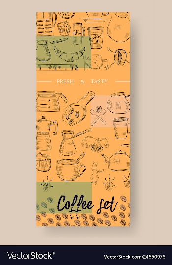 Set of vertical banners with graphic design vector image