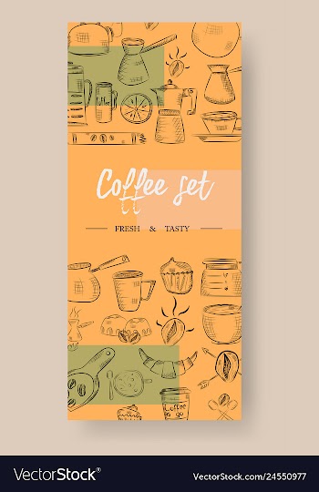 Set of vertical banners with graphic design vector image