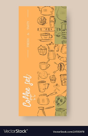 Set of vertical banners with graphic design vector image