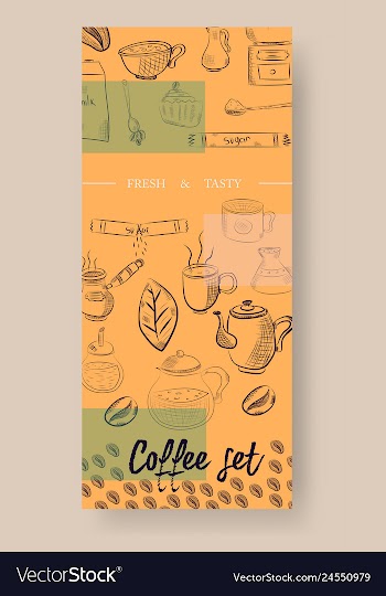 Set of vertical banners with graphic design vector image