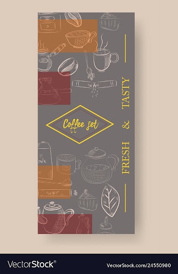 Set of vertical banners with graphic design vector image