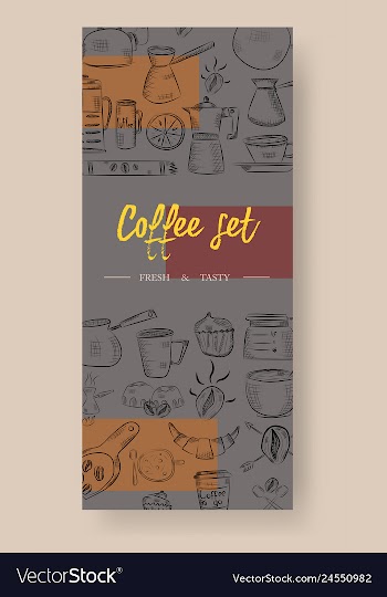 Set of vertical banners with graphic design vector image