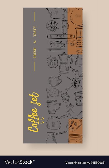 Set of vertical banners with graphic design vector image