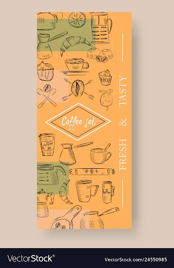 Set of vertical banners with graphic design vector image