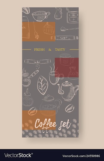 Set of vertical banners with graphic design vector image