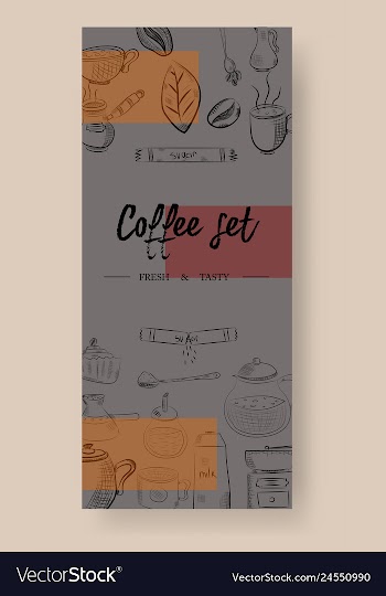 Set of vertical banners with graphic design vector image