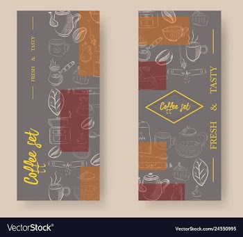 Set of vertical banners with graphic design vector image