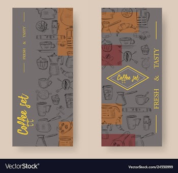 Set of vertical banners with graphic design vector image