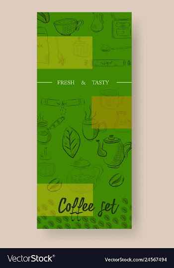 Set of vertical banners with graphic design vector image